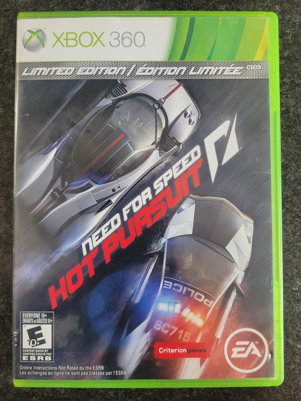 Need for Speed: Hot Pursuit - Xbox 360 Limited Edition- CIB